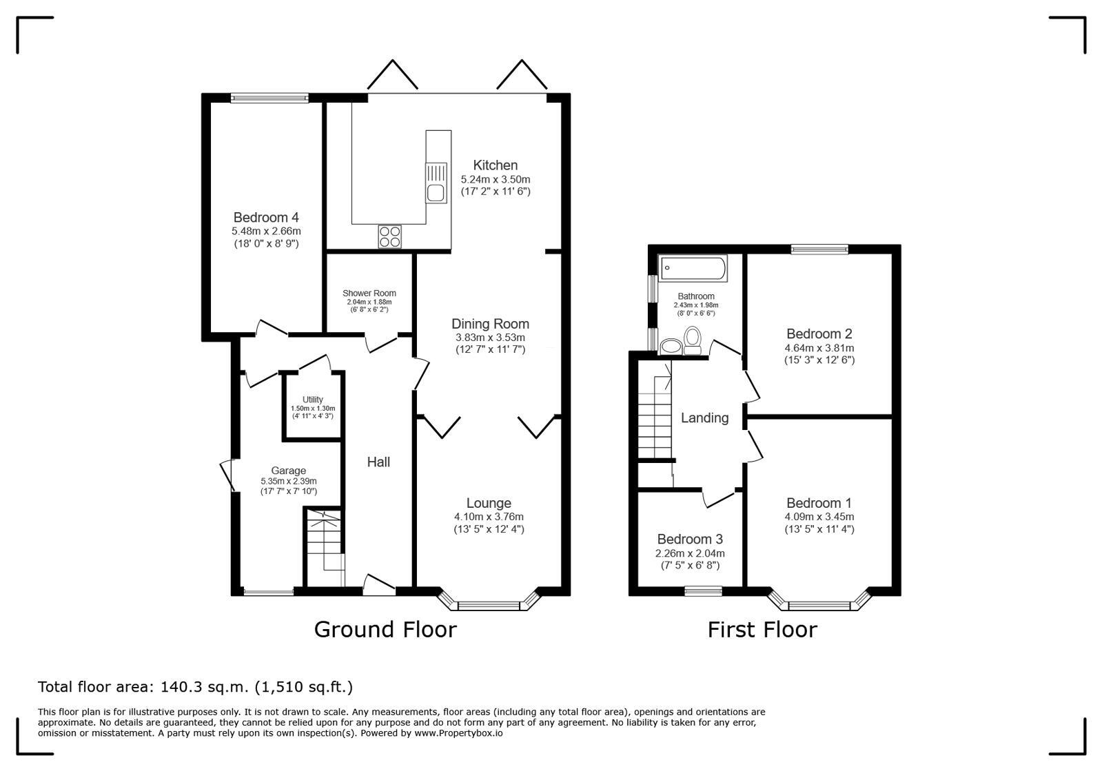 Floorplan of 4 bedroom Semi Detached House for sale, Domonic Drive, London, SE9