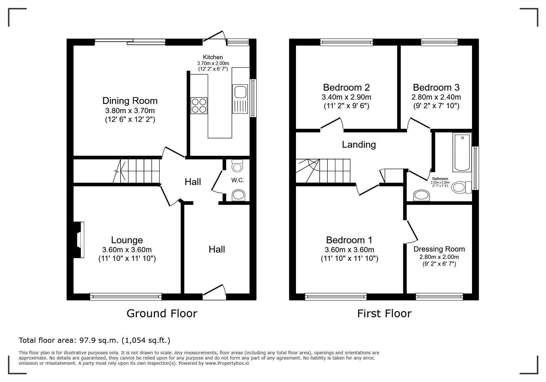 Floorplan of 3 bedroom Semi Detached House for sale, Avondale Road, London, SE9