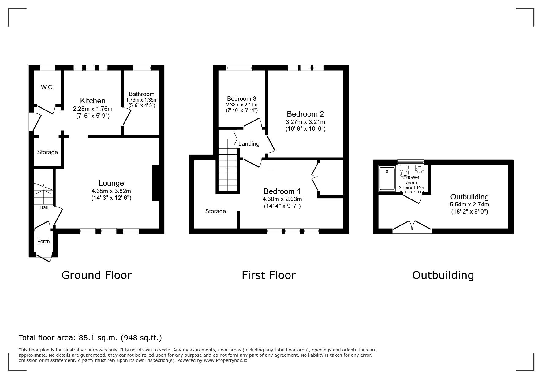 Floorplan of 3 bedroom Mid Terrace House for sale, Eltham Palace Road, London, SE9