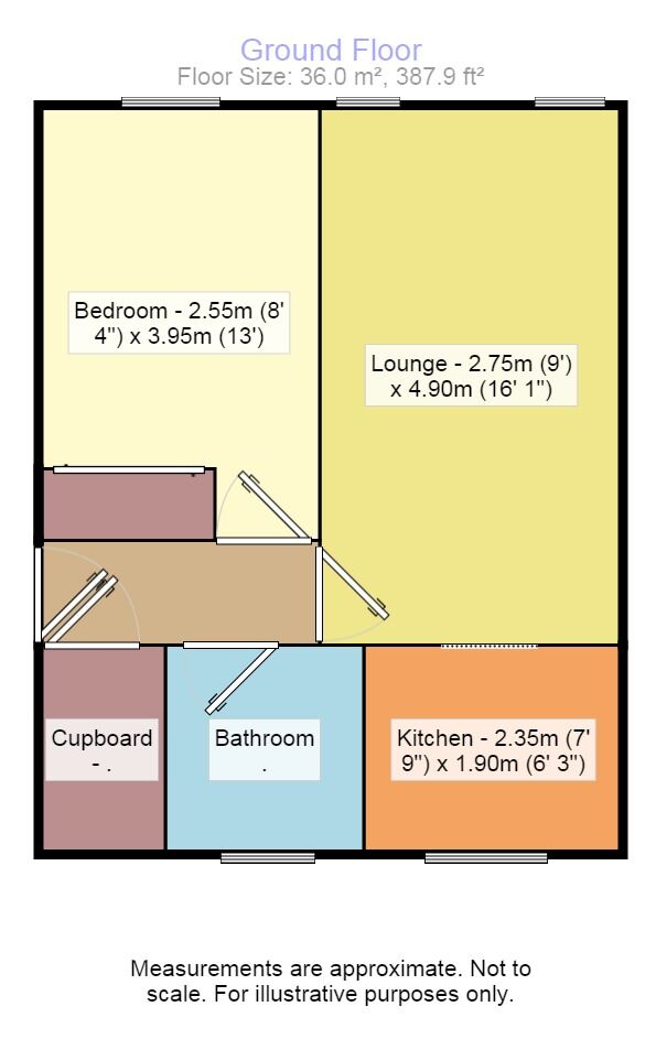 Floorplan of 1 bedroom  Flat to rent, Springfield Road, Linlithgow, West Lothian, EH49