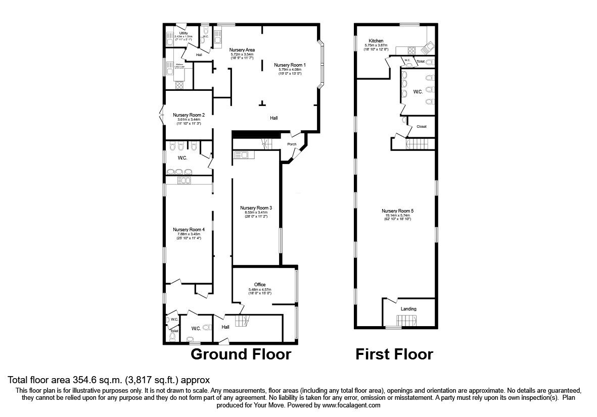 Floorplan of Detached House for sale, Glasgow Road, Longcroft, Stirlingshire, FK4
