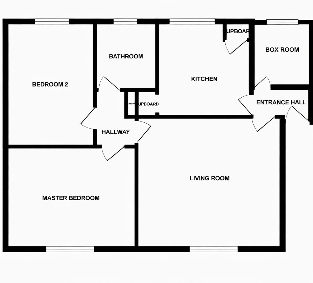 Floorplan of 2 bedroom Flat for sale, Portal Road, Grangemouth, Stirlingshire, FK3