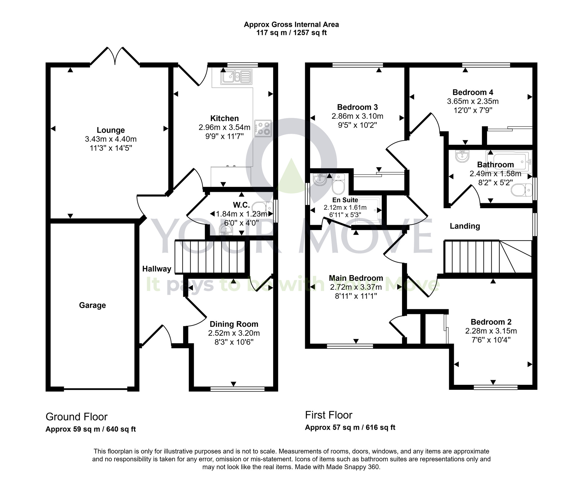 Floorplan of 4 bedroom Detached House for sale, Waddell Road, West Lothian, EH48