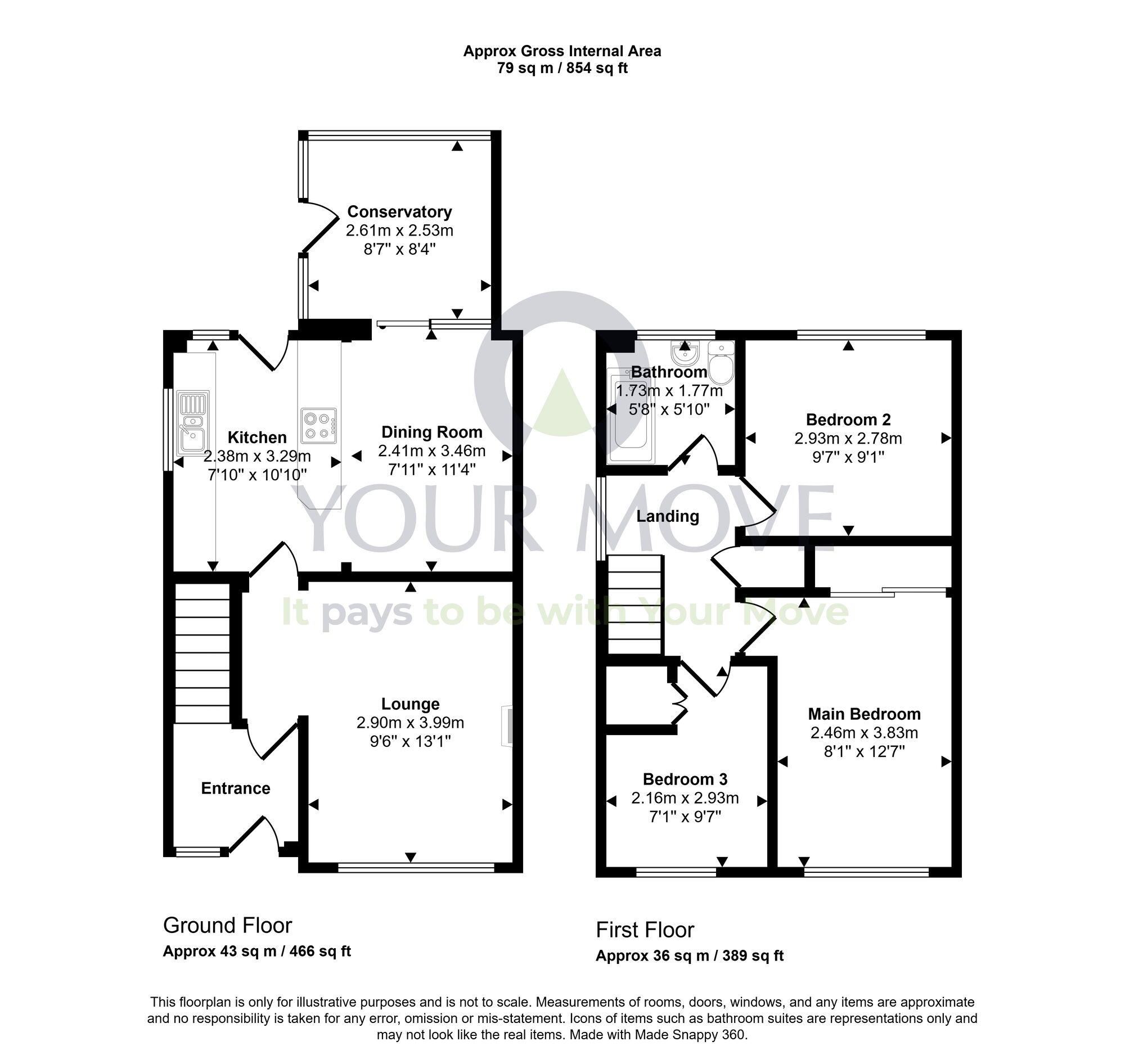 Floorplan of 3 bedroom Semi Detached House for sale, Bells Burn Avenue, Linlithgow, West Lothian, EH49