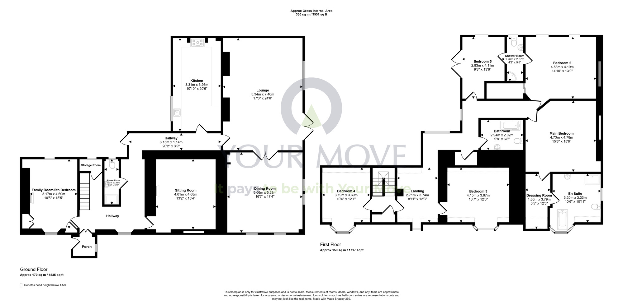Floorplan of 5 bedroom Detached House for sale, Smiddy Brae, Polmont, Stirlingshire, FK2