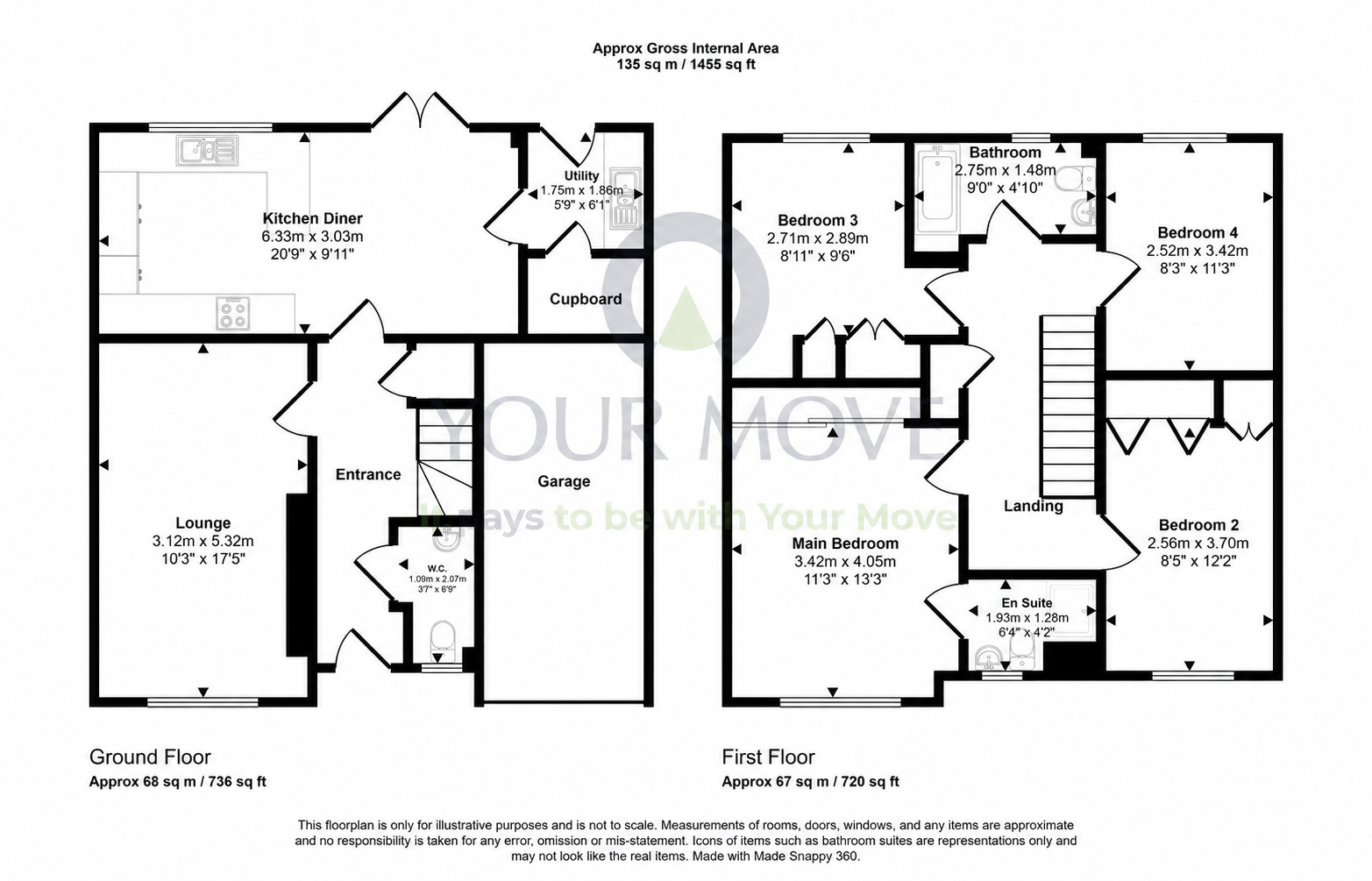 Floorplan of 4 bedroom Detached House for sale, Poynters Road, Broxburn, West Lothian, EH52