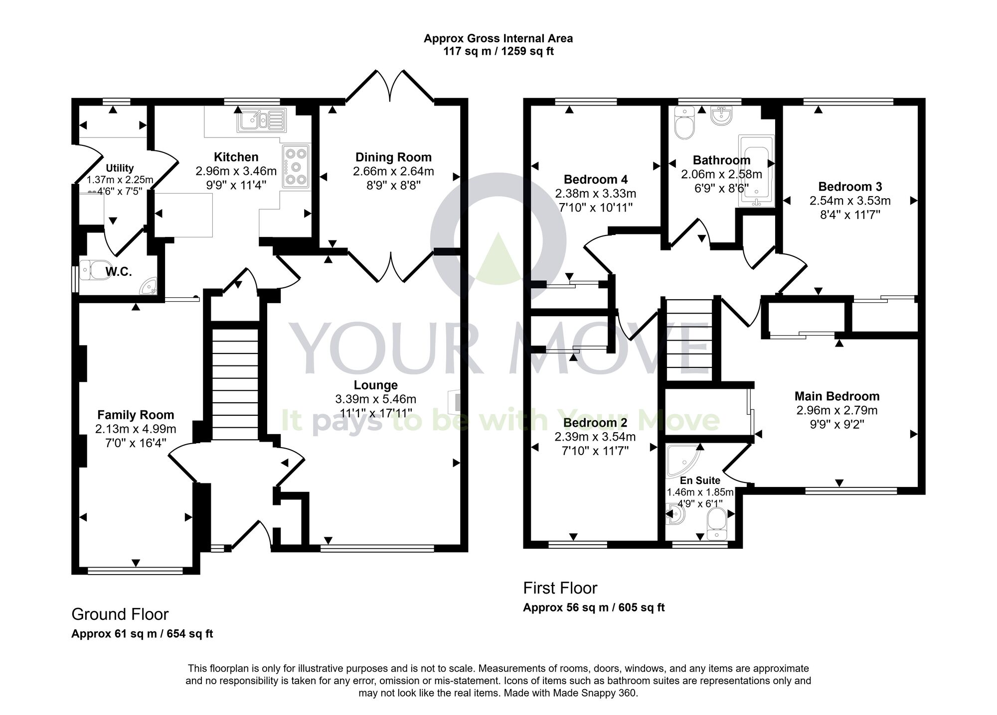 Floorplan of 4 bedroom Detached House for sale, Easton Drive, Shieldhill, Stirlingshire, FK1