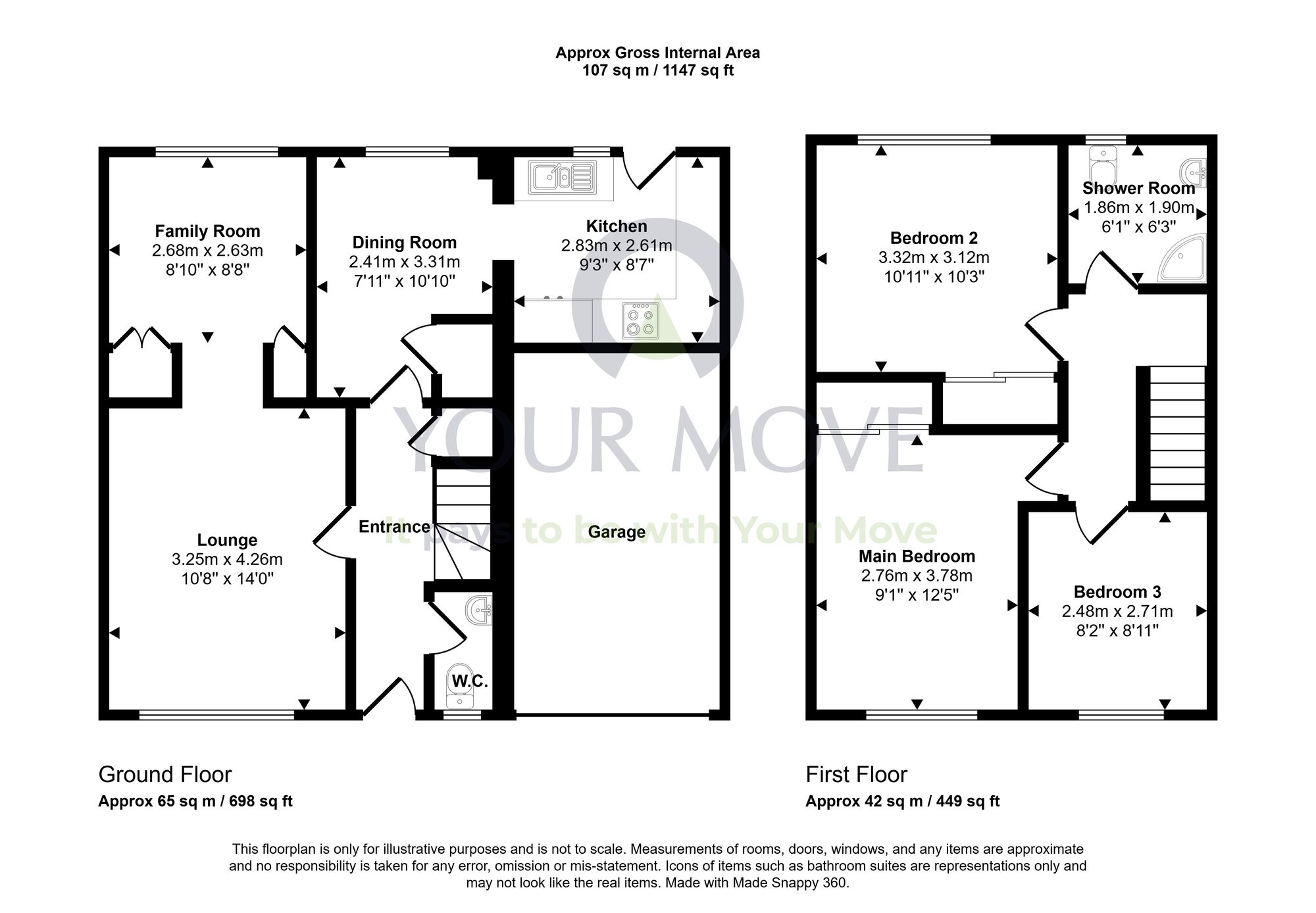 Floorplan of 3 bedroom Detached House for sale, Alloway, Laurieston, Stirlingshire, FK2