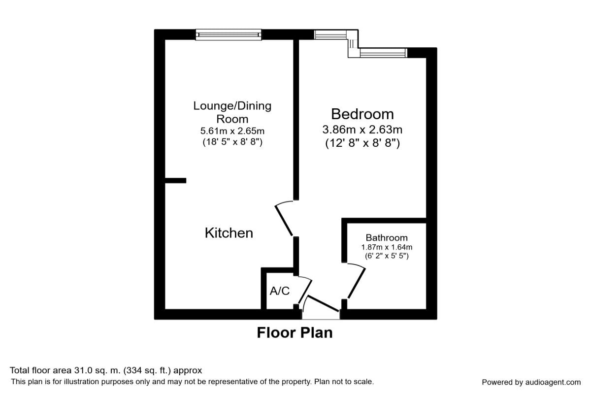 Floorplan of 1 bedroom  Flat to rent, Newton Road, Faversham, Kent, ME13