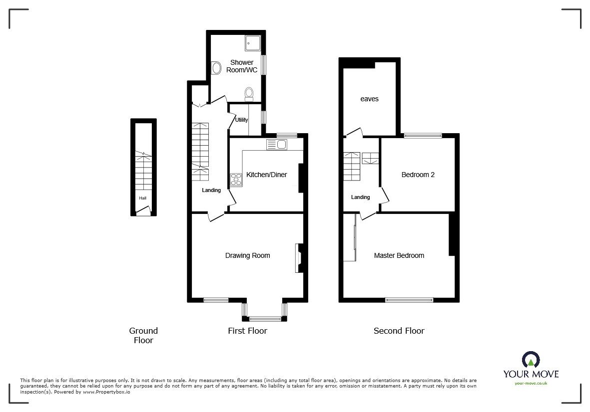 Floorplan of 2 bedroom  Flat for sale, Tyndale Park, Herne Bay, Kent, CT6