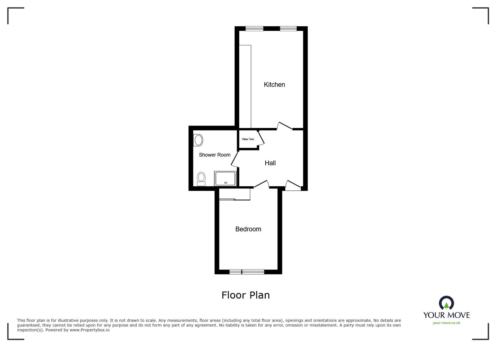 Floorplan of 1 bedroom  Flat to rent, Market Street, Faversham, Kent, ME13