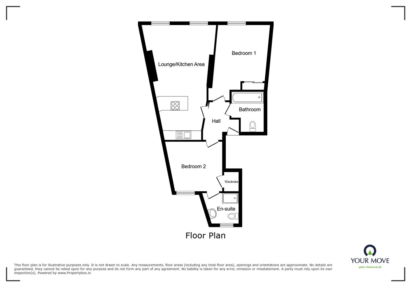 Floorplan of 2 bedroom  Flat to rent, Preston Street, Faversham, Kent, ME13