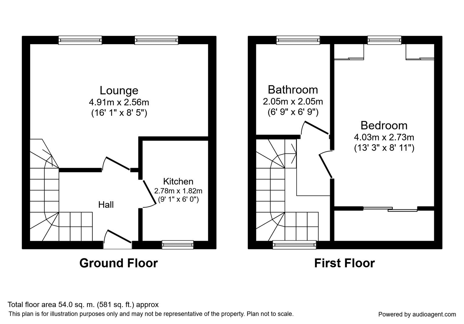 Floorplan of 1 bedroom End Terrace House for sale, Ospringe Street, Faversham, Kent, ME13
