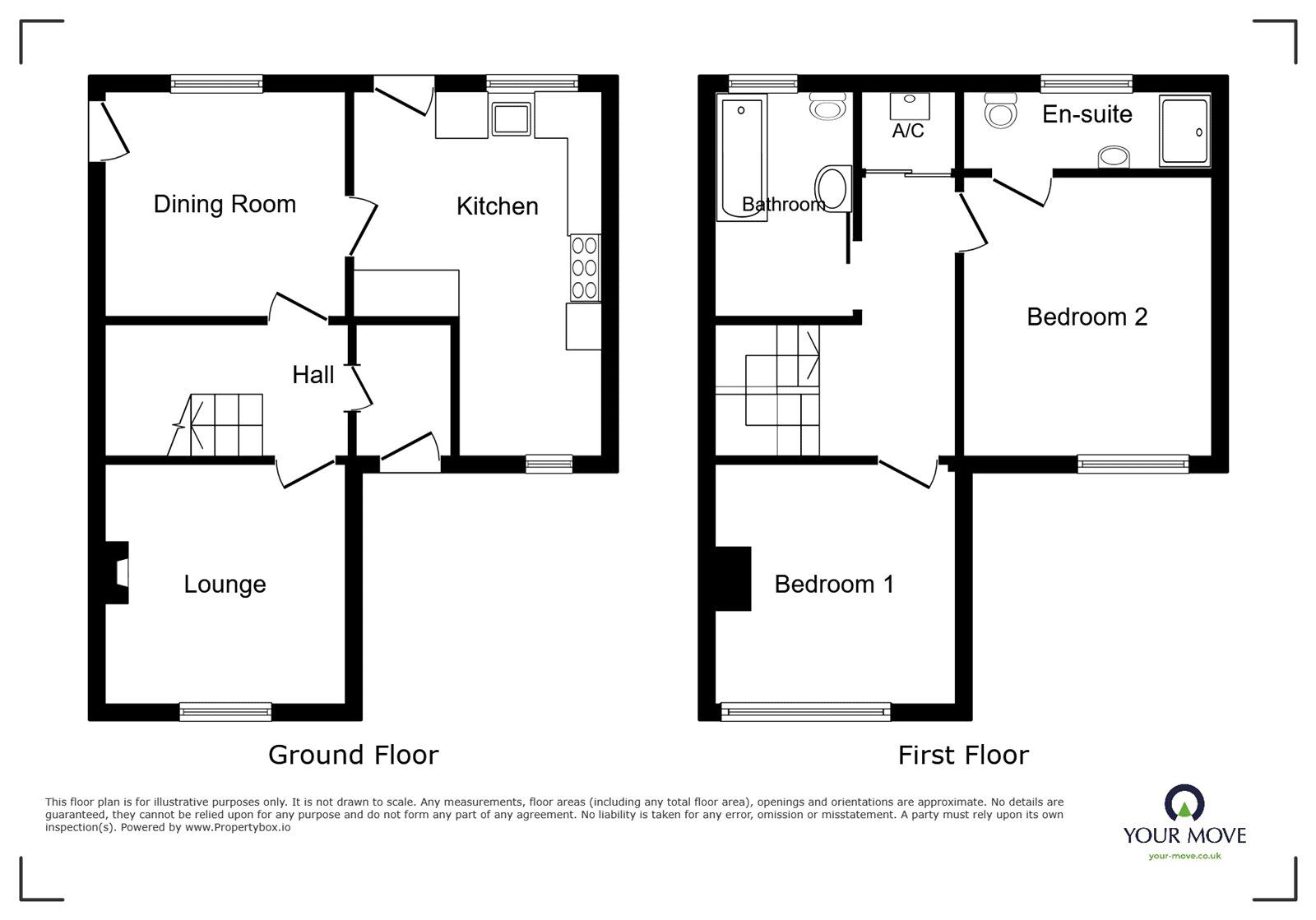 Floorplan of 2 bedroom Semi Detached House for sale, The Street, Newnham, Kent, ME9