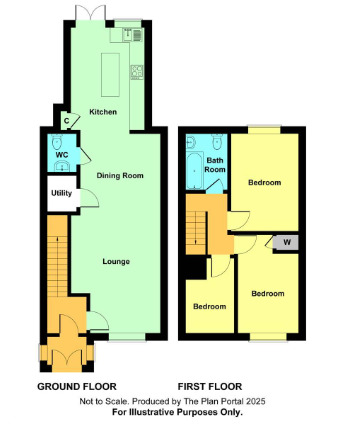 Floorplan of 3 bedroom Mid Terrace House to rent, Golden Hill, Whitstable, CT5