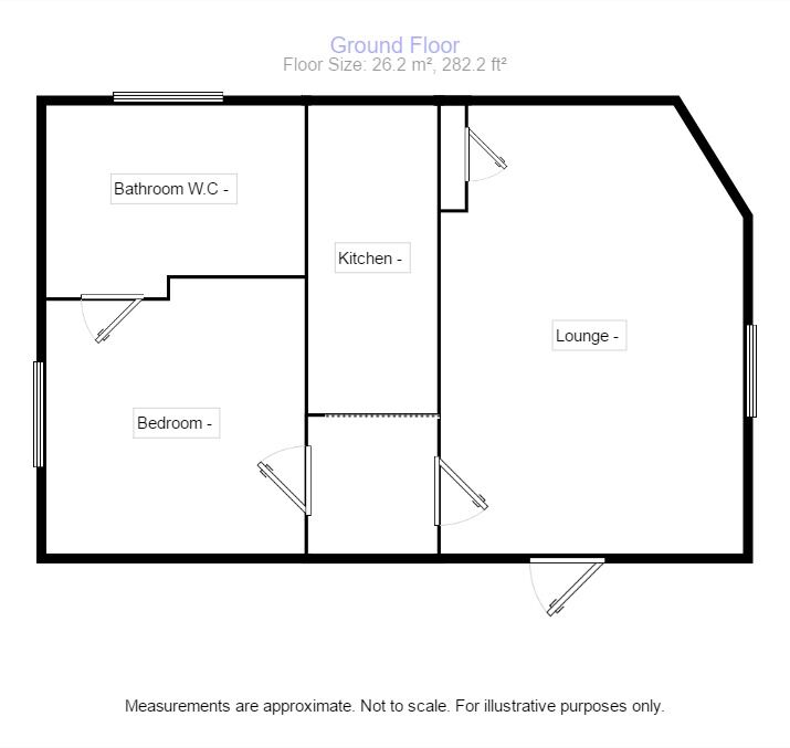 Floorplan of 1 bedroom Flat to rent, Century Road, Faversham, Kent, ME13
