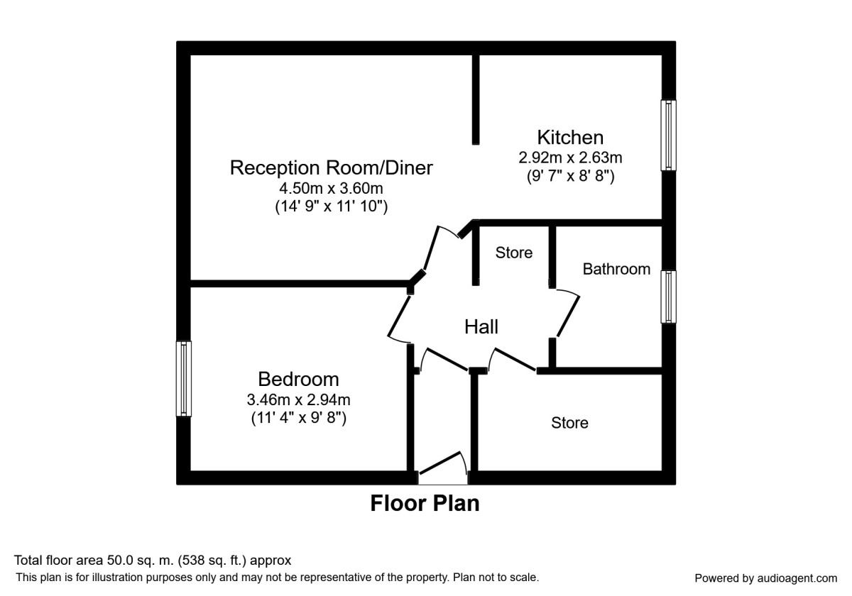 Floorplan of 1 bedroom Flat to rent, Beardsfield, London, E13
