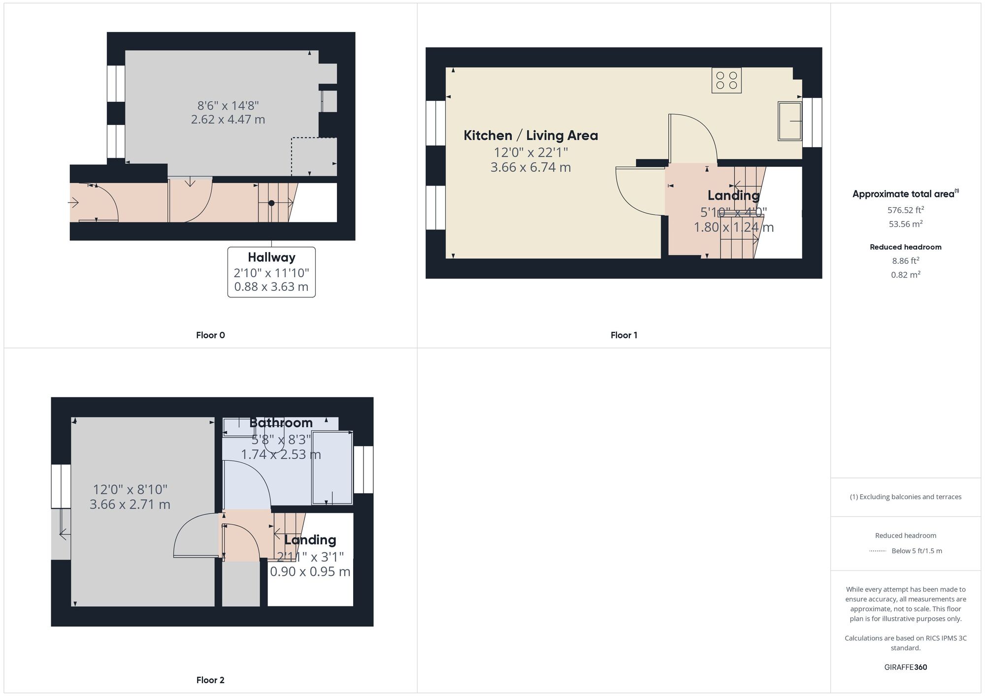 Floorplan of 2 bedroom Mid Terrace House to rent, Clarence Road, Newham, London, E12