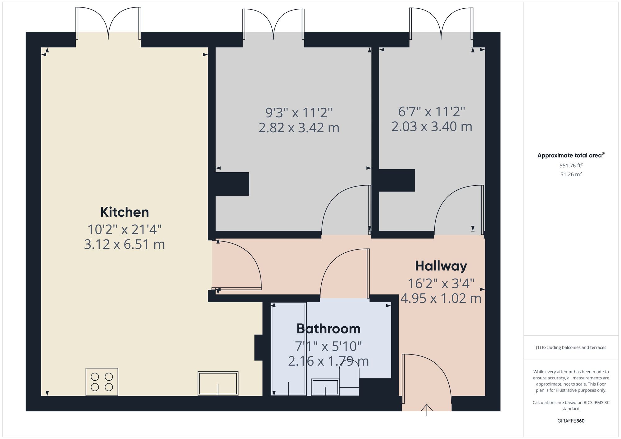 Floorplan of 2 bedroom Flat to rent, Upton Lane, Forest Gate, London, E7