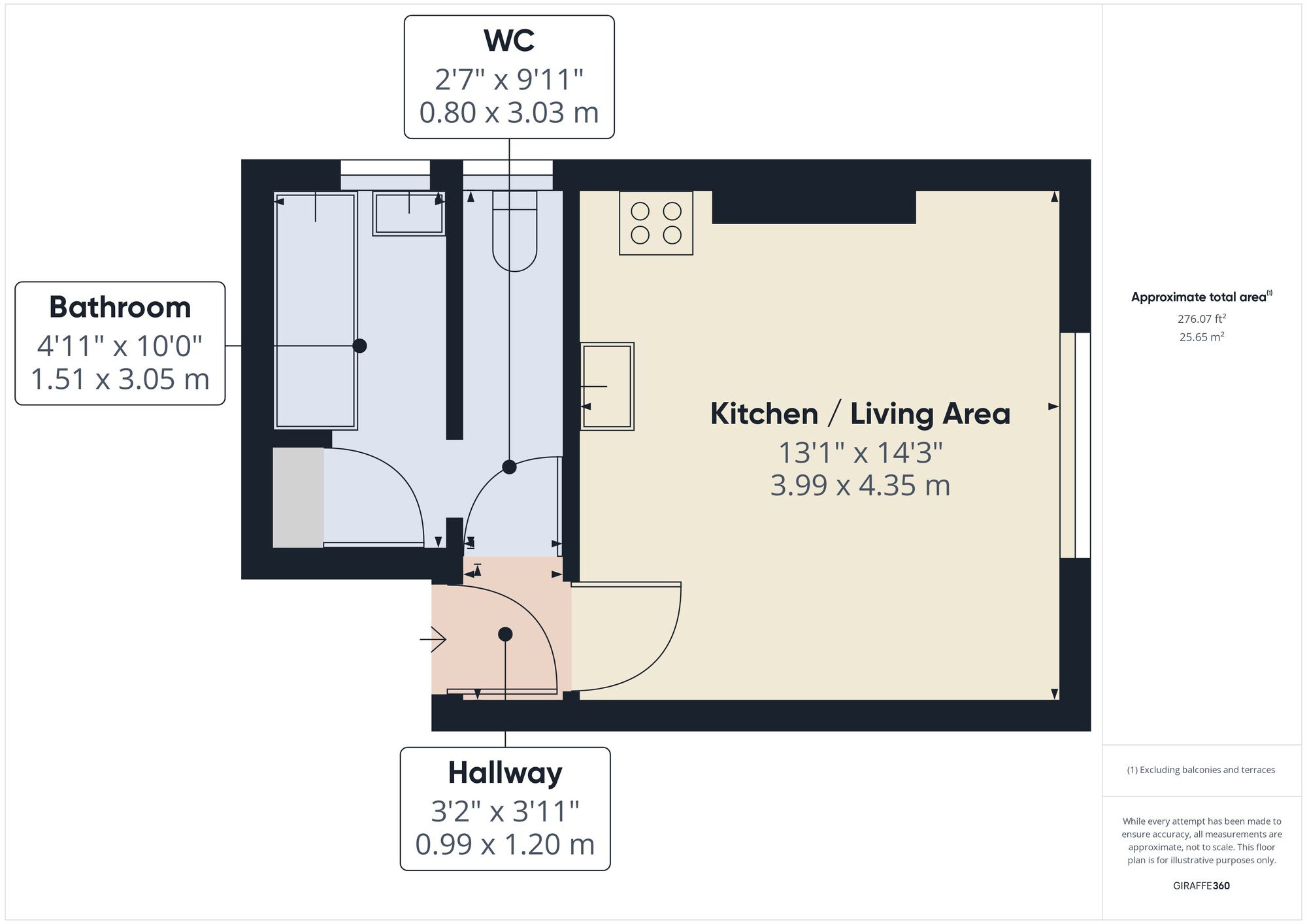 Floorplan of  Flat to rent, Clarence Road, London, N22