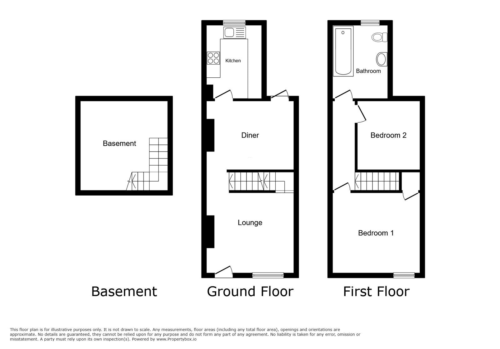 Floorplan of 2 bedroom Mid Terrace House to rent, East Street, Gillingham, Kent, ME7