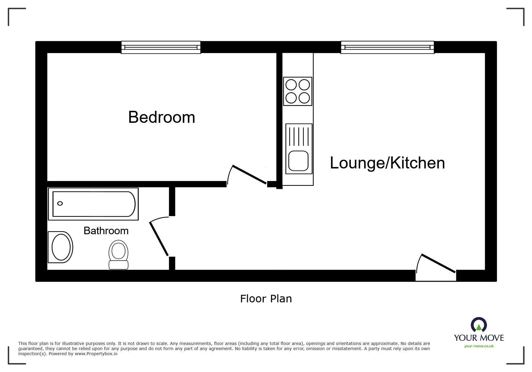 Floorplan of 1 bedroom  Flat to rent, High Street, Gillingham, Kent, ME7