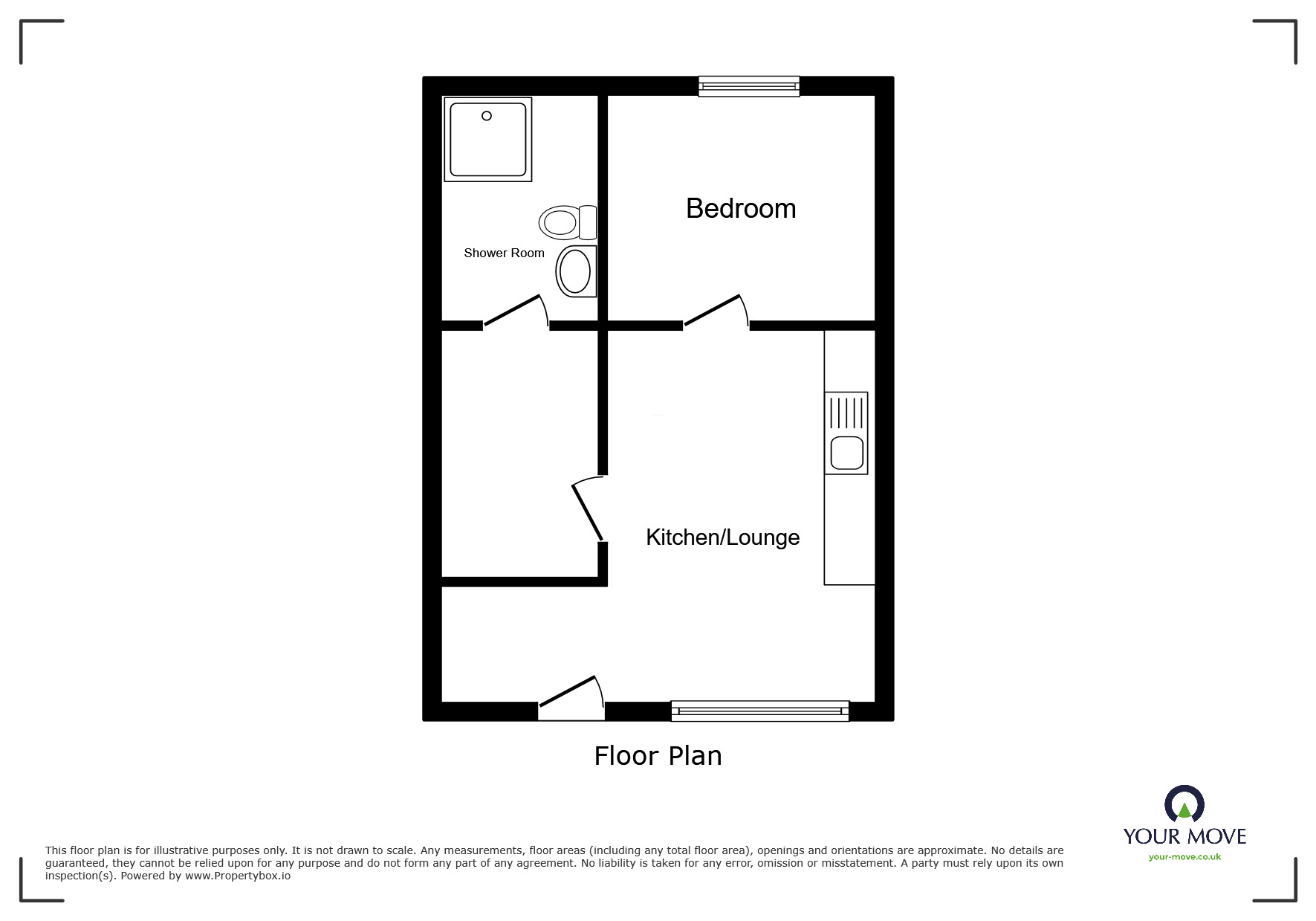 Floorplan of 1 bedroom  Flat to rent, Victoria Street, Gillingham, Kent, ME7