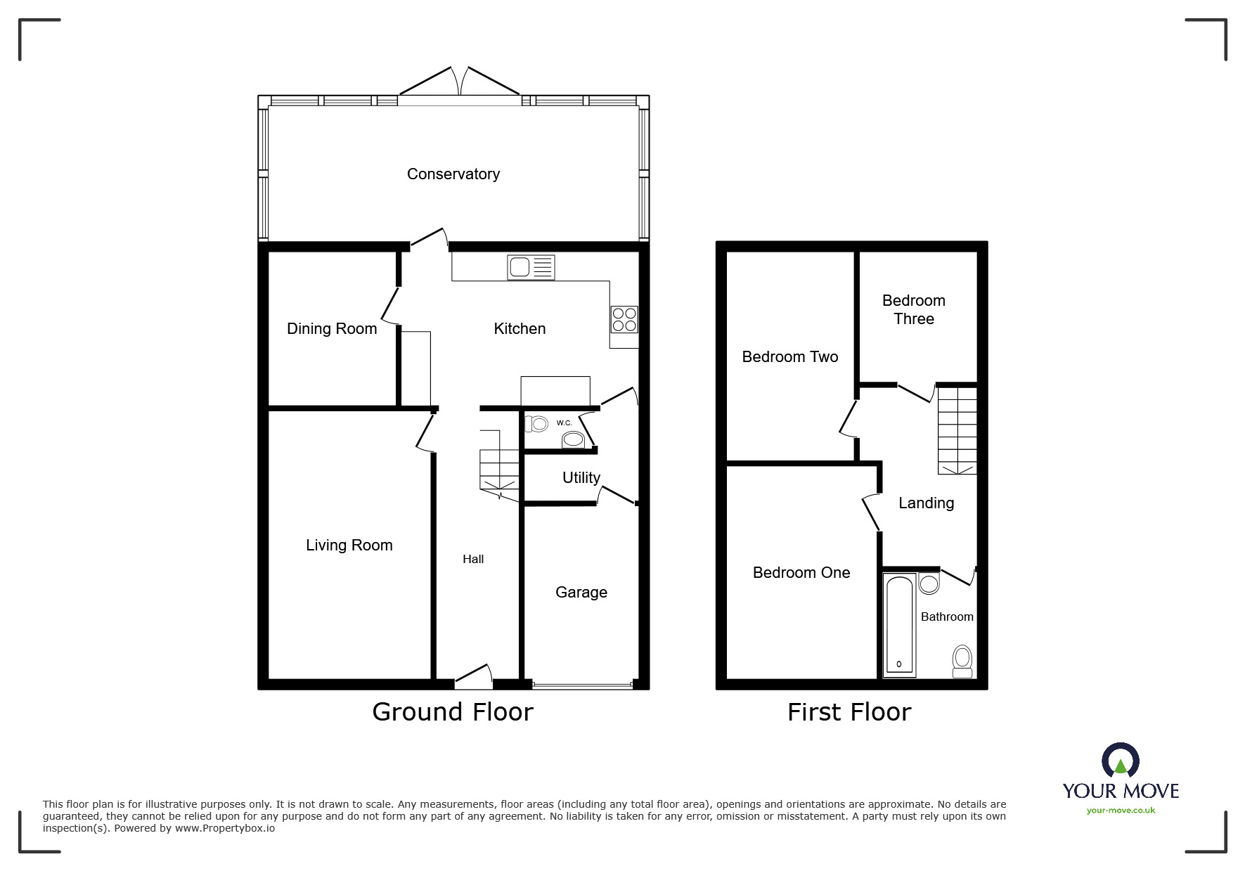 Floorplan of 3 bedroom Semi Detached House to rent, Wilson Avenue, Rochester, Kent, ME1