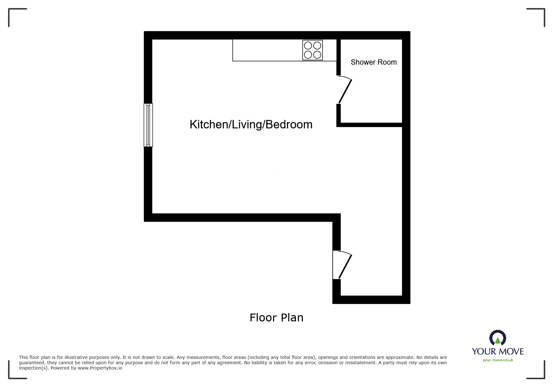 Floorplan of 1 bedroom  Flat to rent, Balmoral Road, Gillingham, Kent, ME7