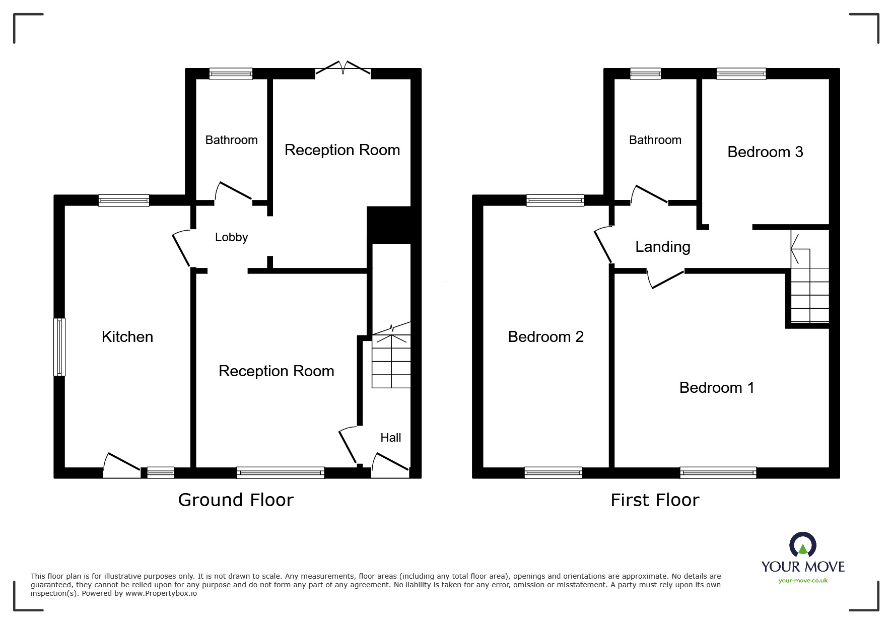 Floorplan of 3 bedroom End Terrace House for sale, Brooklyn Paddock, Gillingham, Kent, ME7