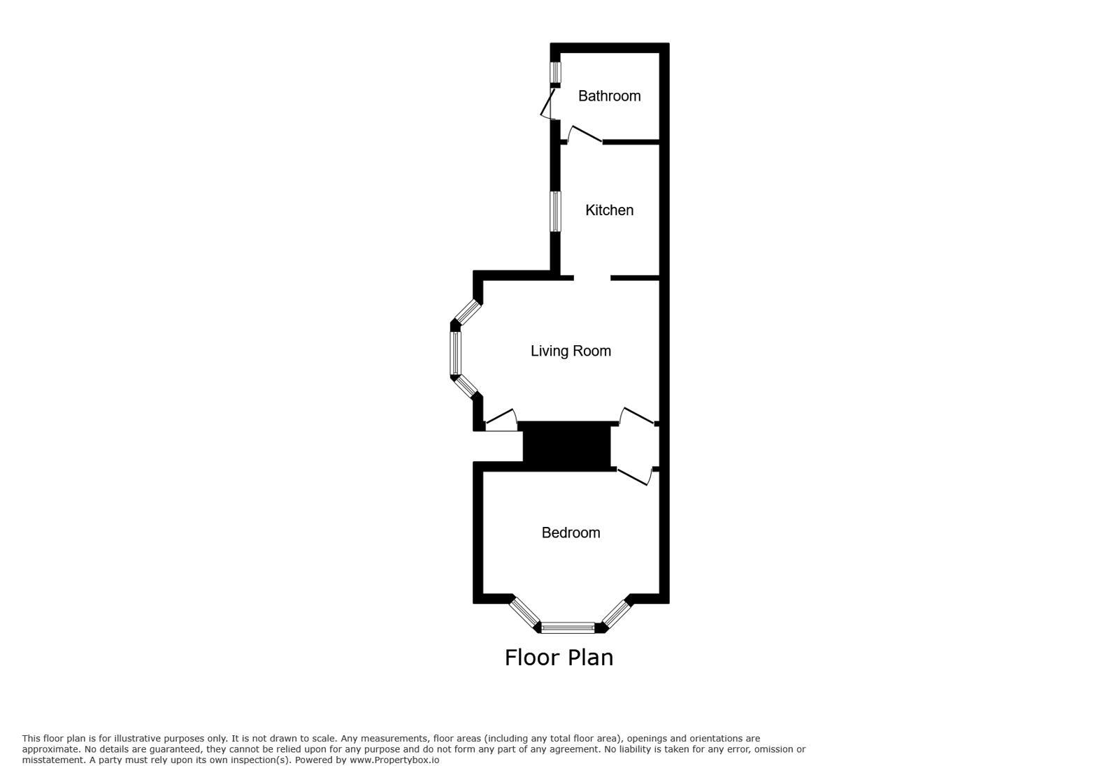 Floorplan of 1 bedroom Flat to rent, Canterbury Street, Gillingham, Kent, ME7