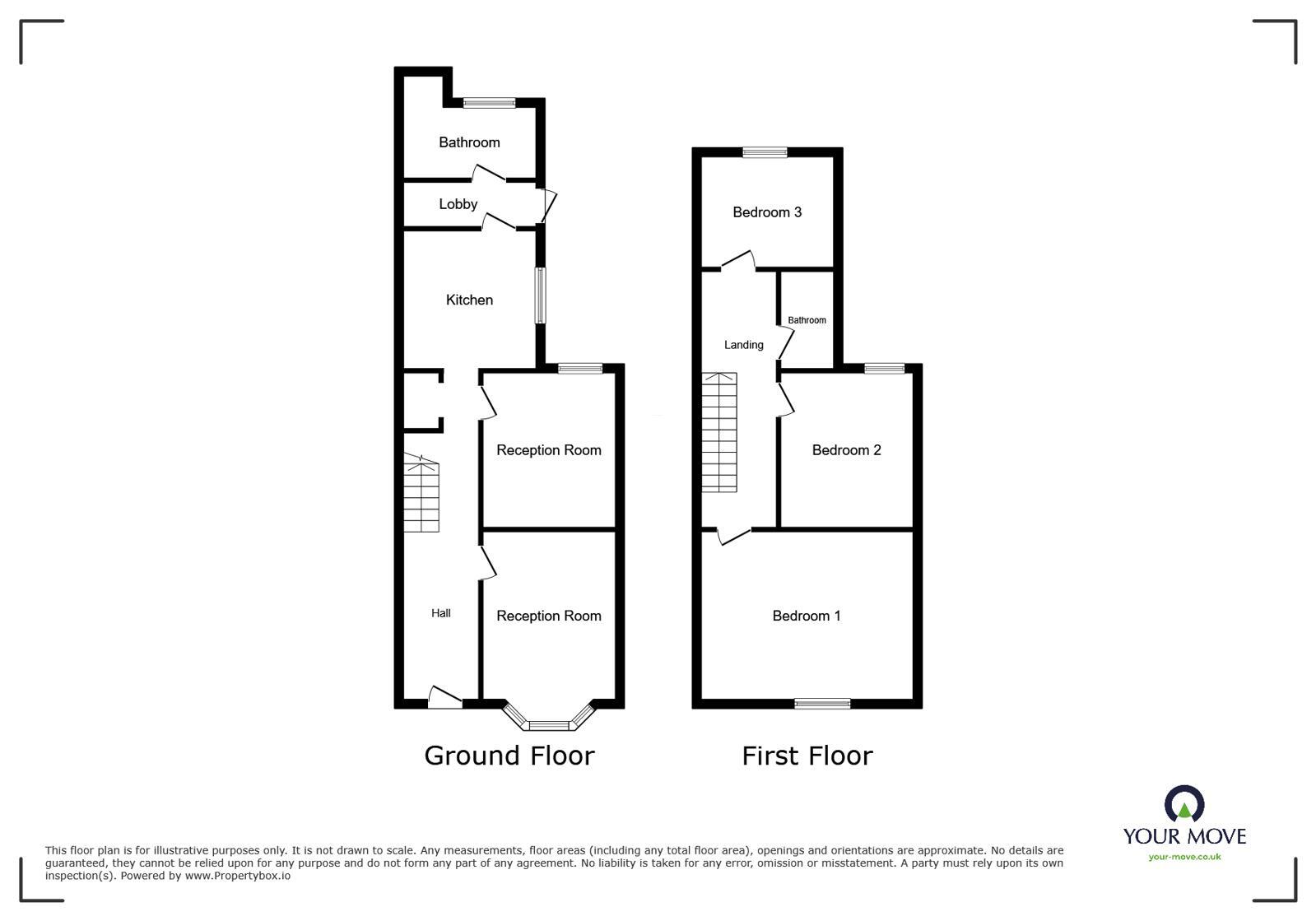 Floorplan of 3 bedroom Mid Terrace House for sale, Balmoral Road, Gillingham, Kent, ME7