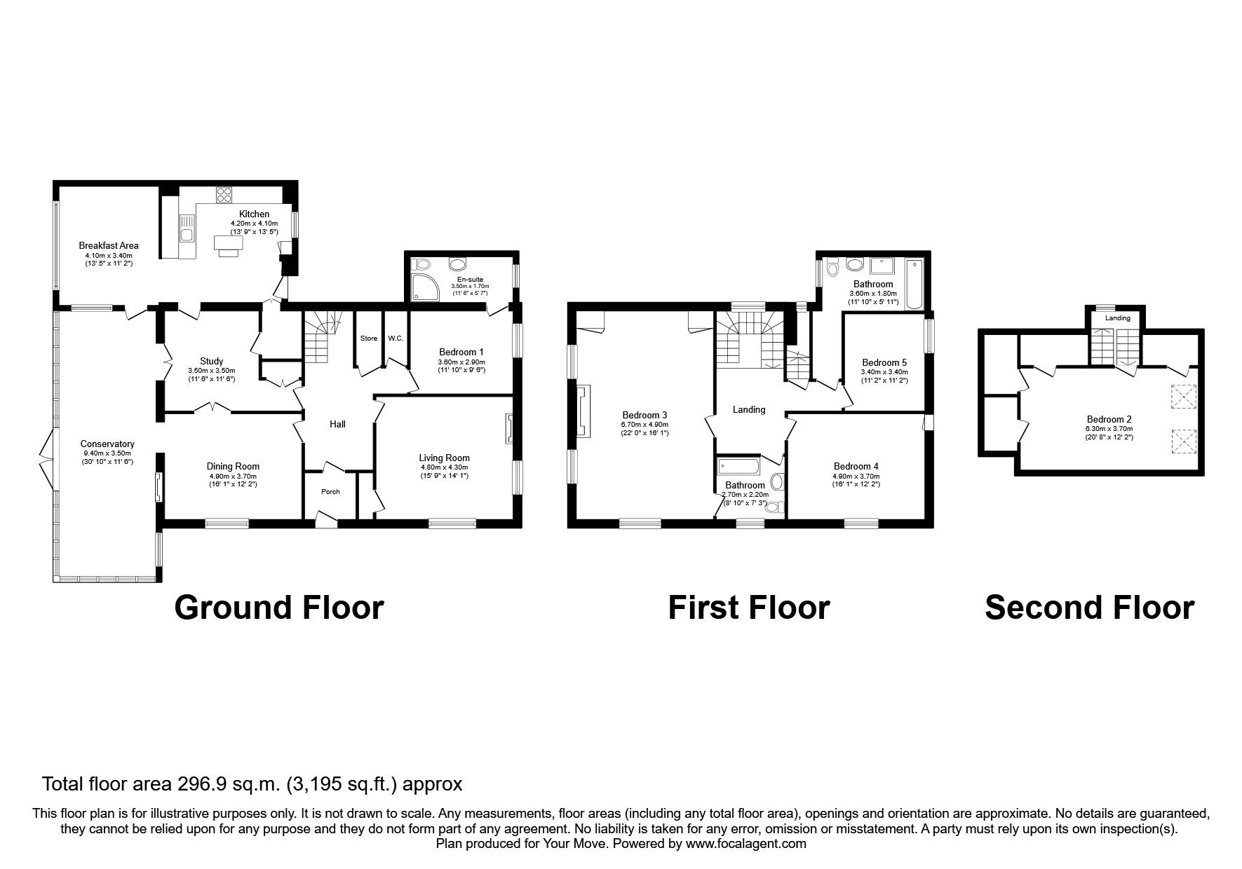 Floorplan of 4 bedroom Detached House to rent, Balbirnie Street, Markinch, Fife, KY7