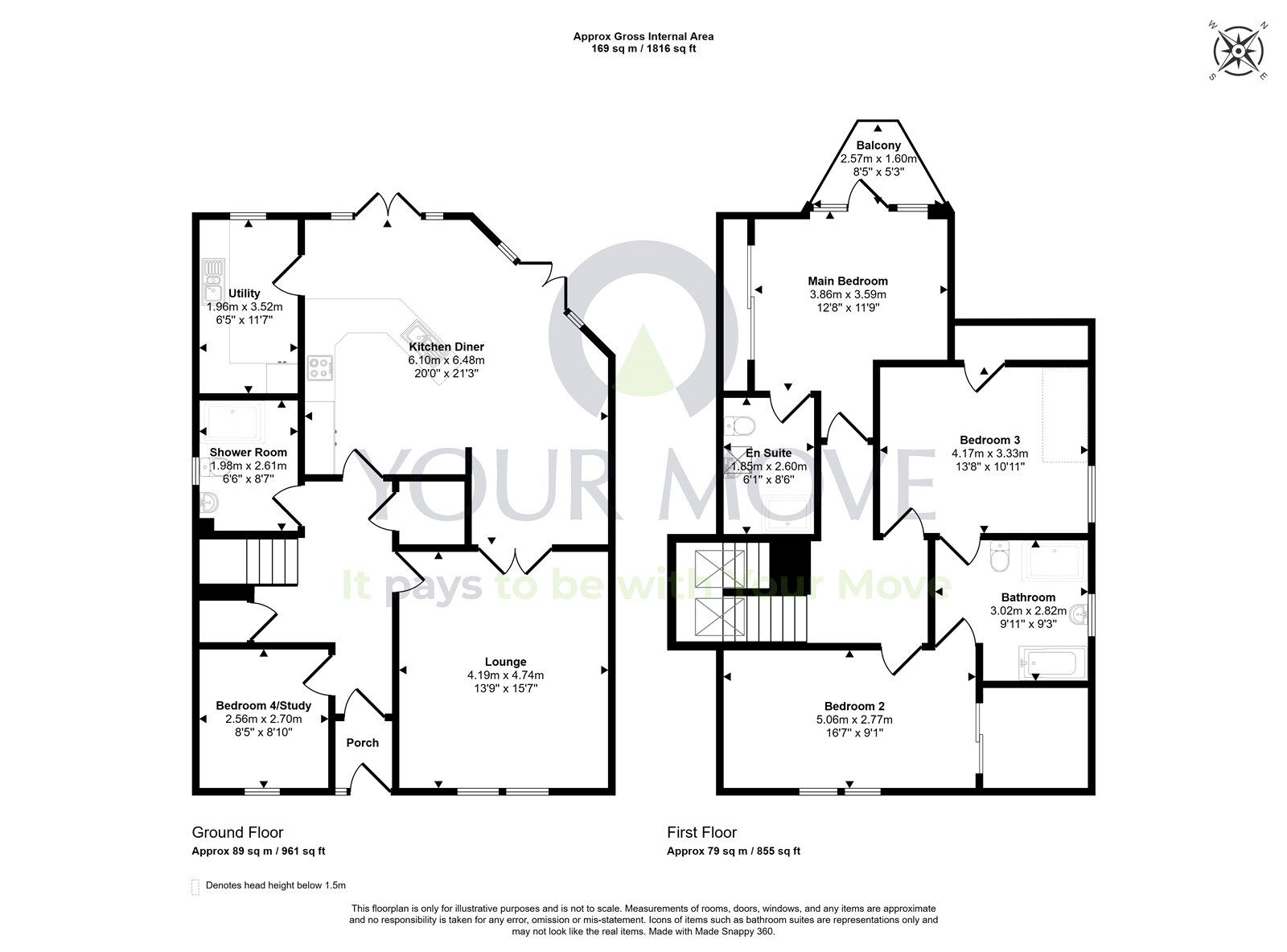 Floorplan of 4 bedroom Detached House for sale, West End, Star, Fife, KY7