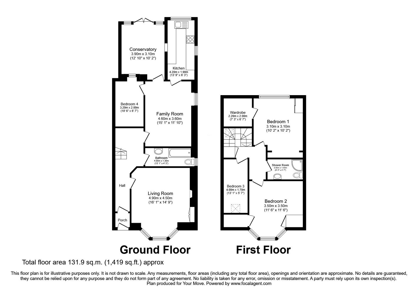 Floorplan of 3 bedroom Semi Detached House for sale, Broomhill Avenue, Burntisland, Fife, KY3