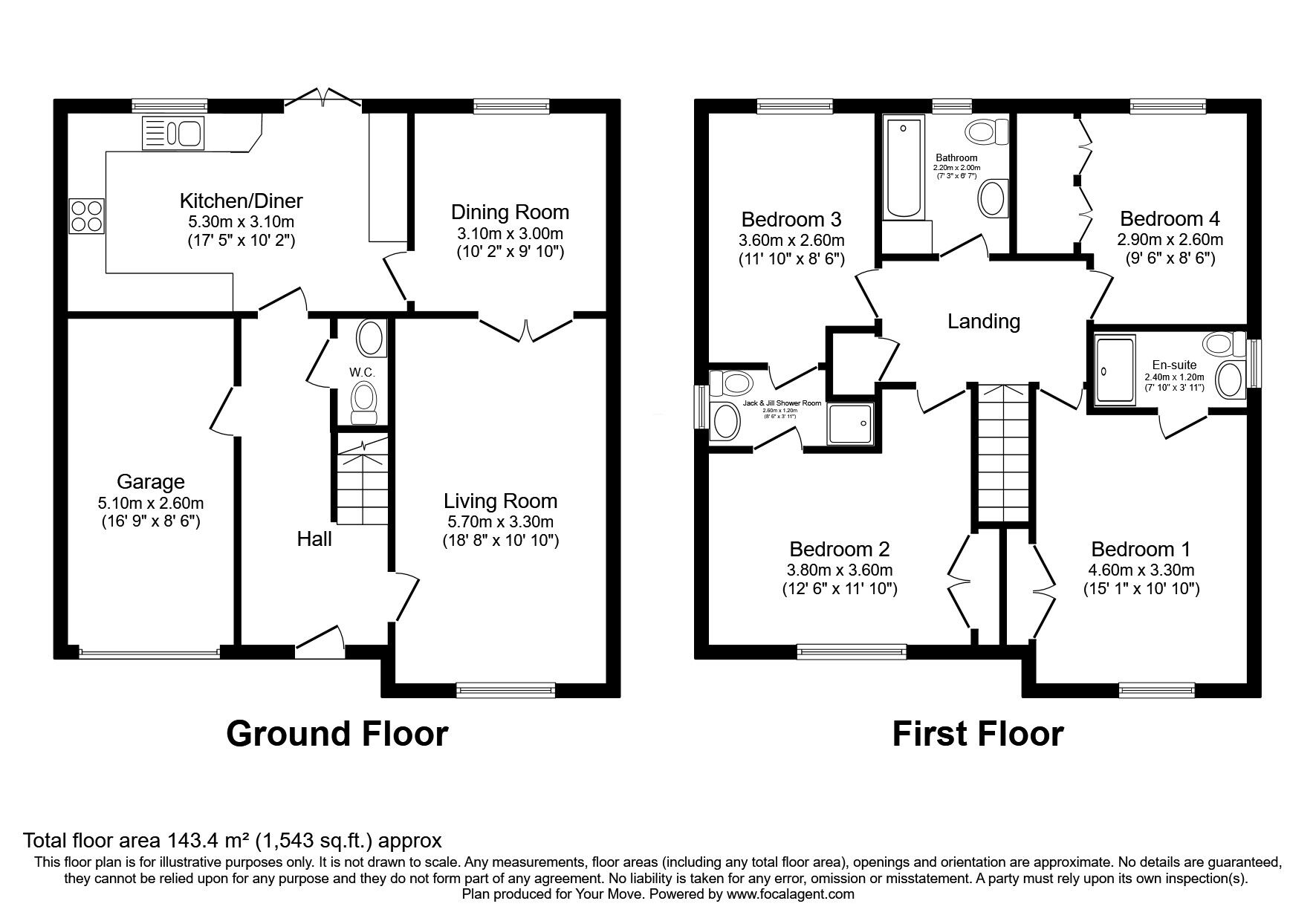 Floorplan of 4 bedroom Detached House for sale, Lochty Park, Kinglassie, Lochgelly, KY5