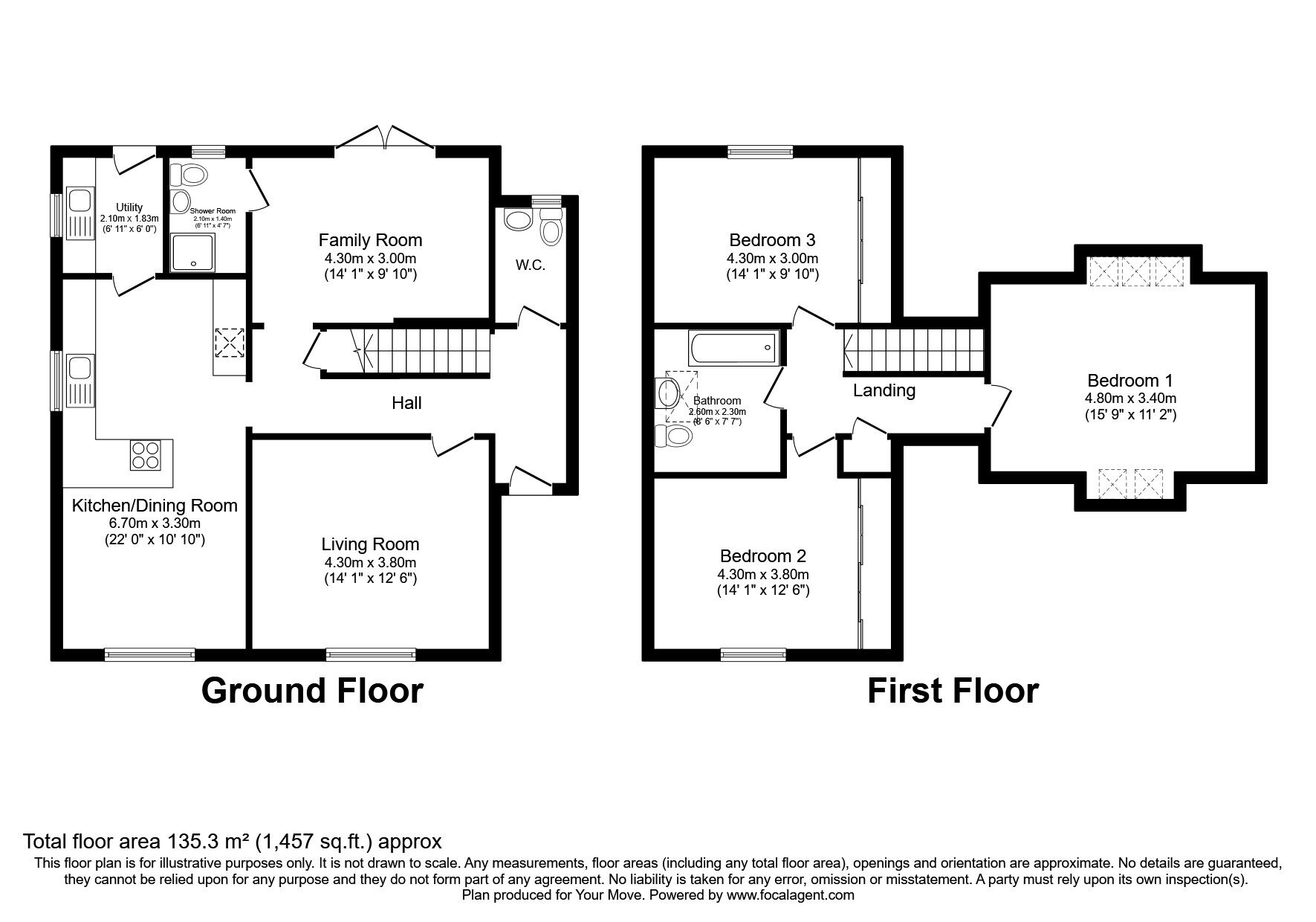 Floorplan of 4 bedroom Detached House for sale, Auchavan Gardens, Glenrothes, Fife, KY7