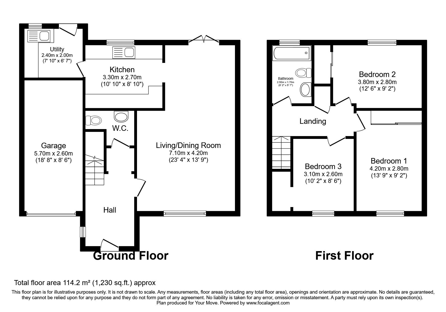Floorplan of 3 bedroom Detached House for sale, Thomastoun Drive, Cupar, Fife, KY15