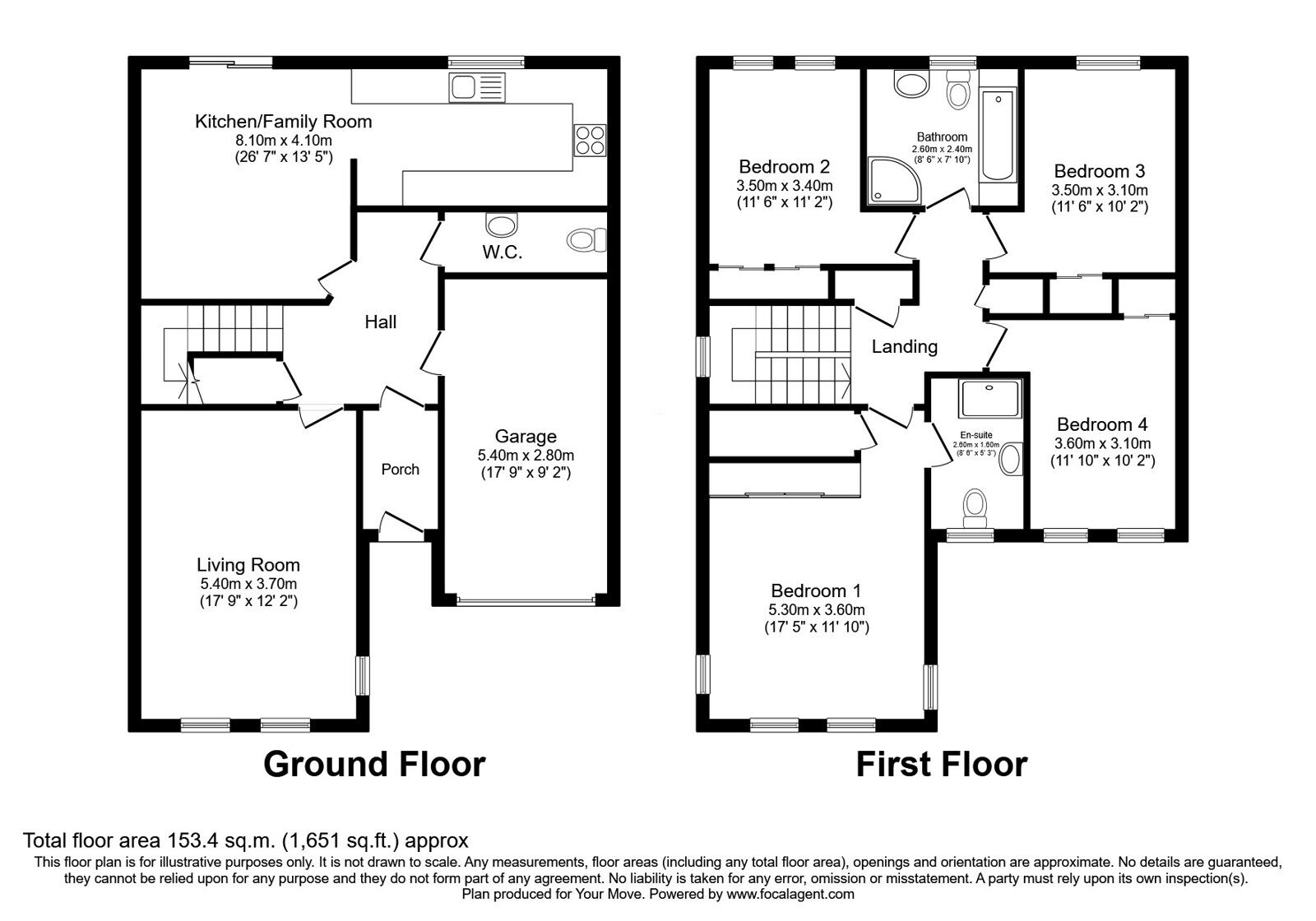 Floorplan of 4 bedroom Detached House for sale, Aitken Place, Coaltown of Wemyss, Fife, KY1