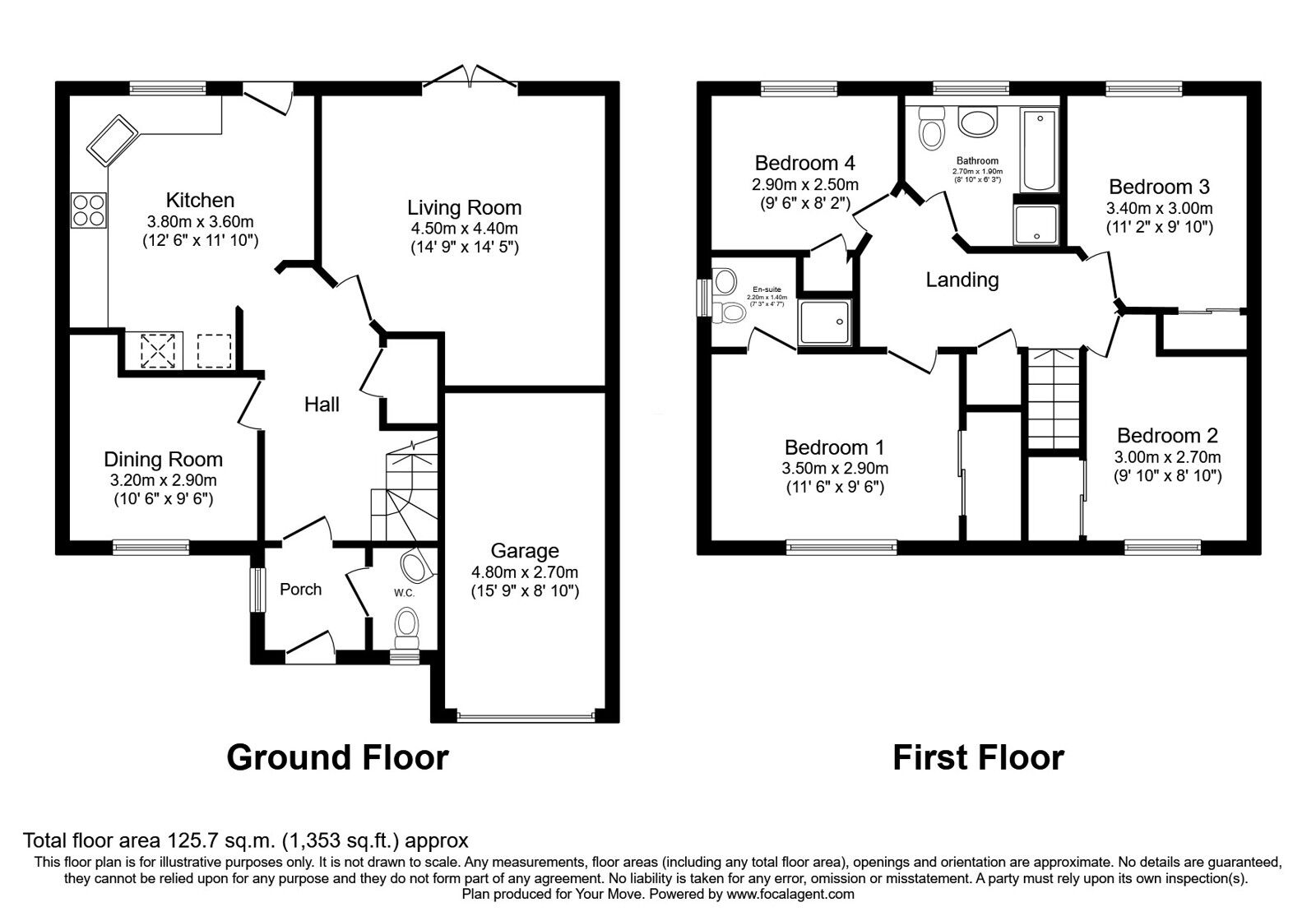 Floorplan of 4 bedroom Detached House for sale, Leven Valley Gardens, Markinch, Fife, KY7
