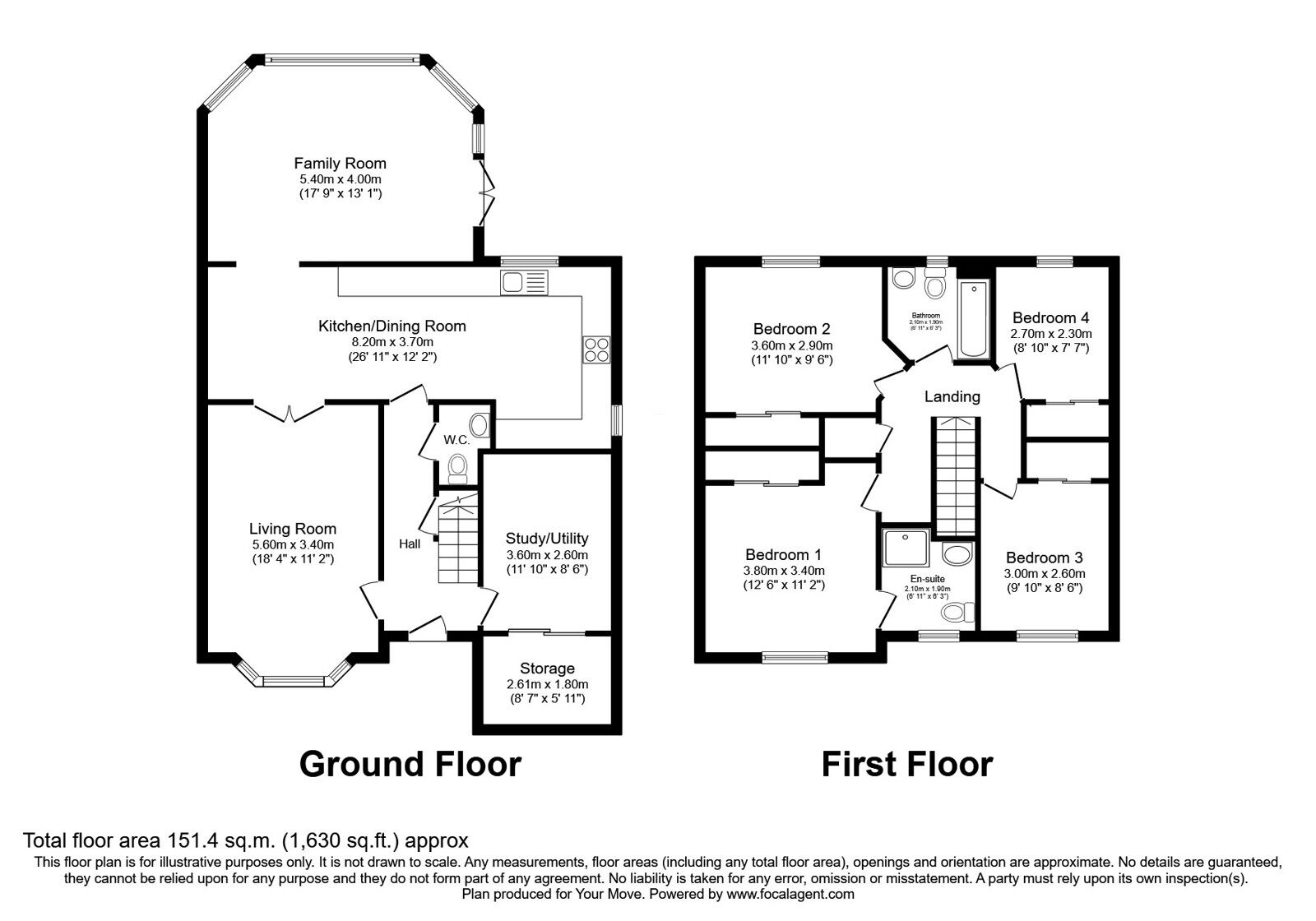 Floorplan of 4 bedroom Detached House for sale, Balgeddie Park, Glenrothes, Fife, KY6