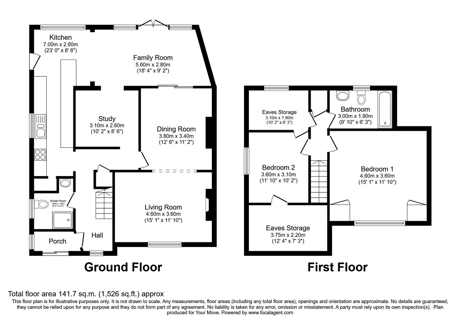 Floorplan of 2 bedroom Semi Detached House for sale, Spencer Place, Kirkcaldy, Fife, KY1