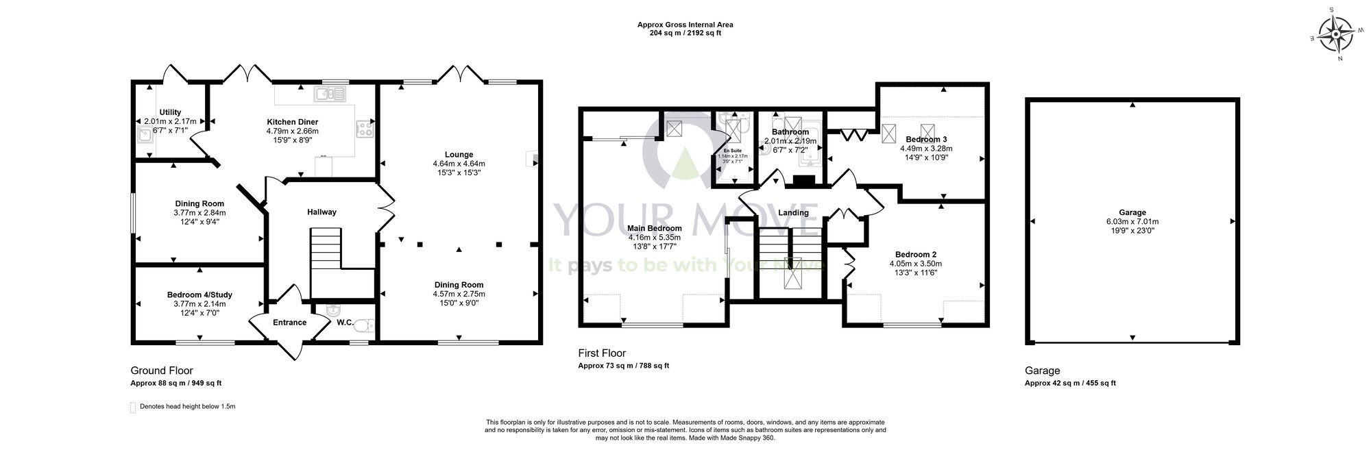Floorplan of 4 bedroom Detached House for sale, Arthurfield Green, Kingskettle, Fife, KY15