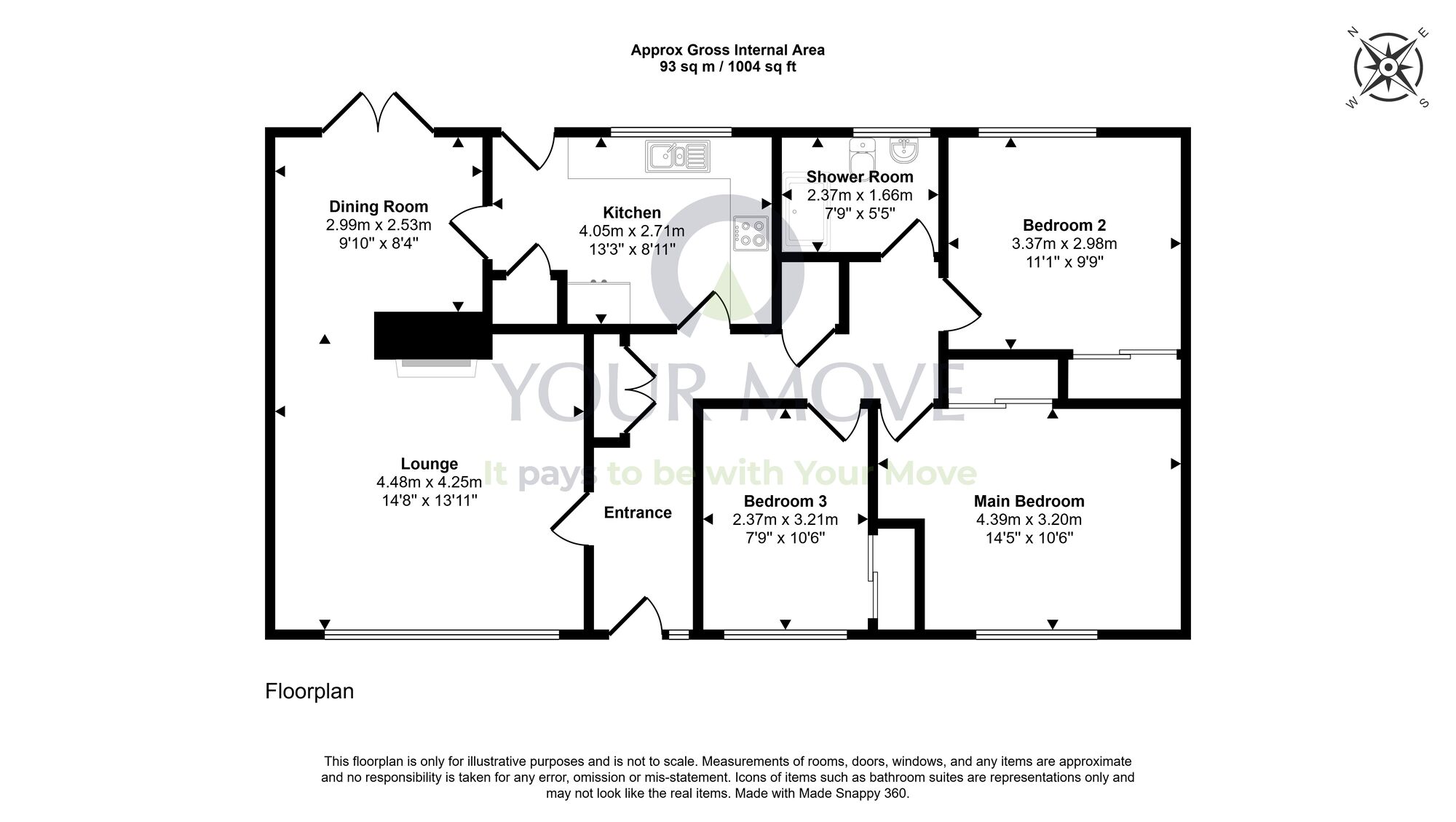 Floorplan of 3 bedroom Detached Bungalow for sale, McInnes Road, Markinch, Fife, KY7