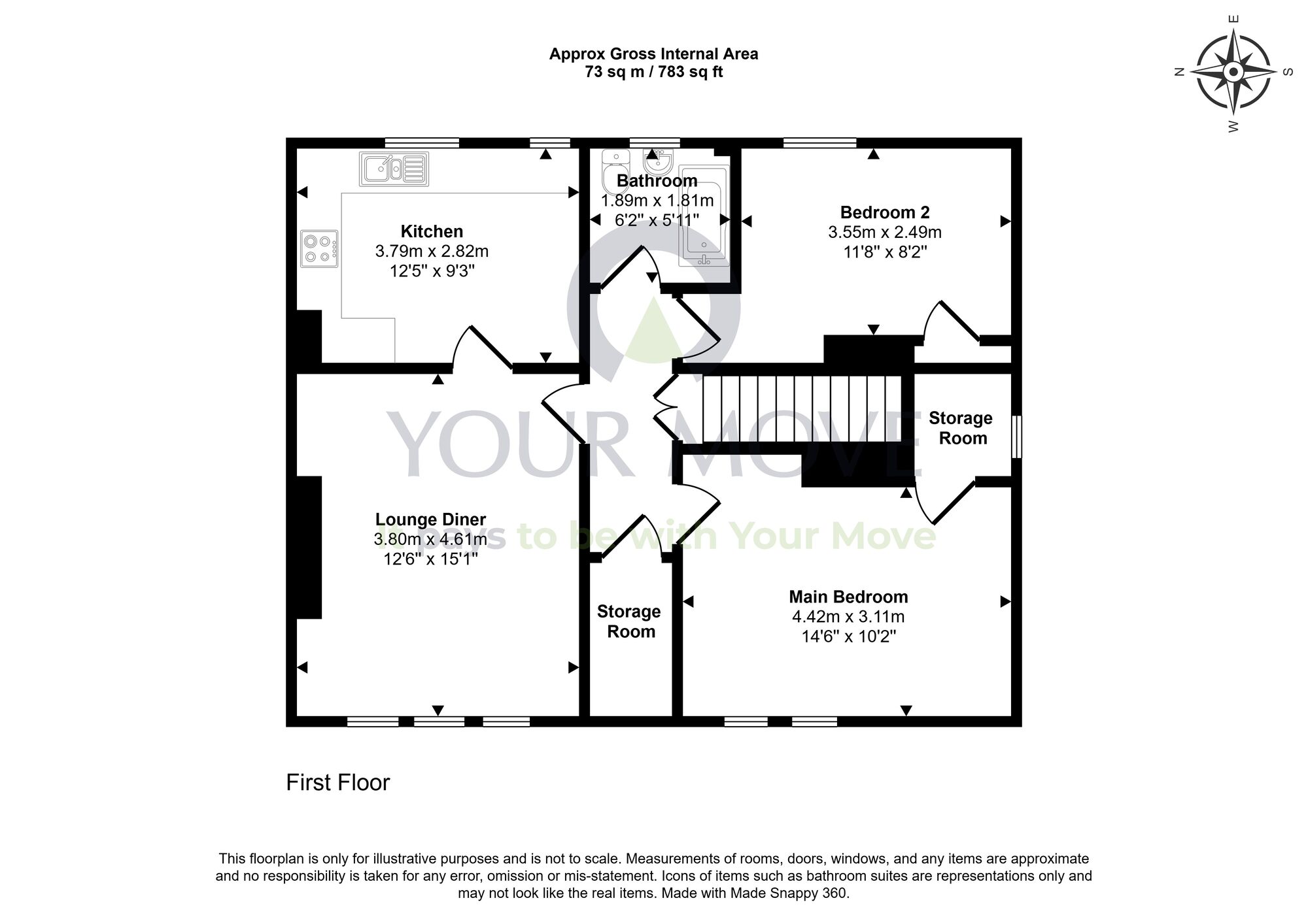 Floorplan of 2 bedroom Flat for sale, Normand Road, Dysart, Fife, KY1