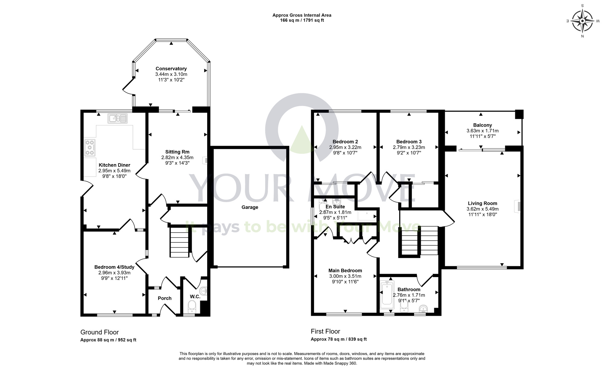 Floorplan of 4 bedroom Detached House for sale, Prestonhall Road, Glenrothes, KY7