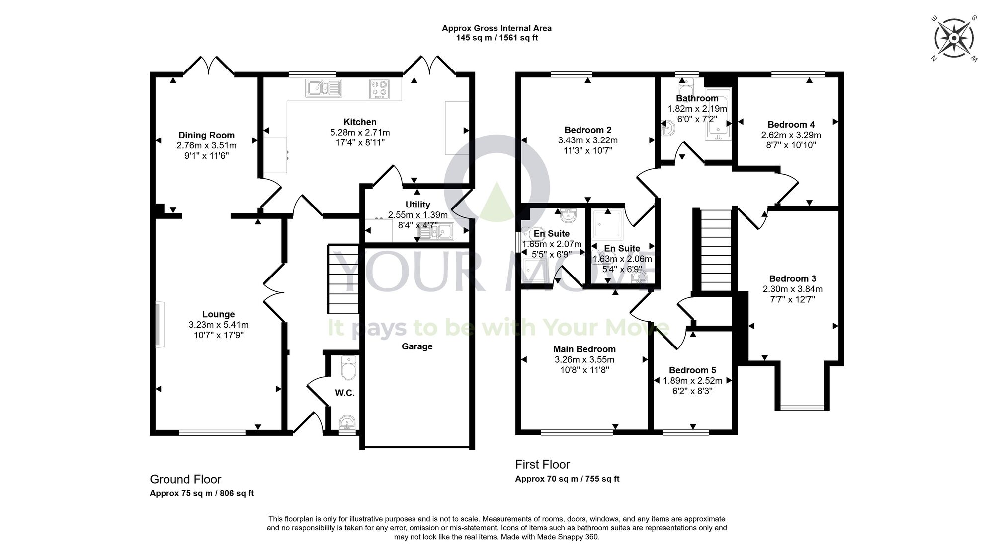 Floorplan of 5 bedroom Detached House for sale, Glendarvel Place, Glenrothes, Fife, KY7