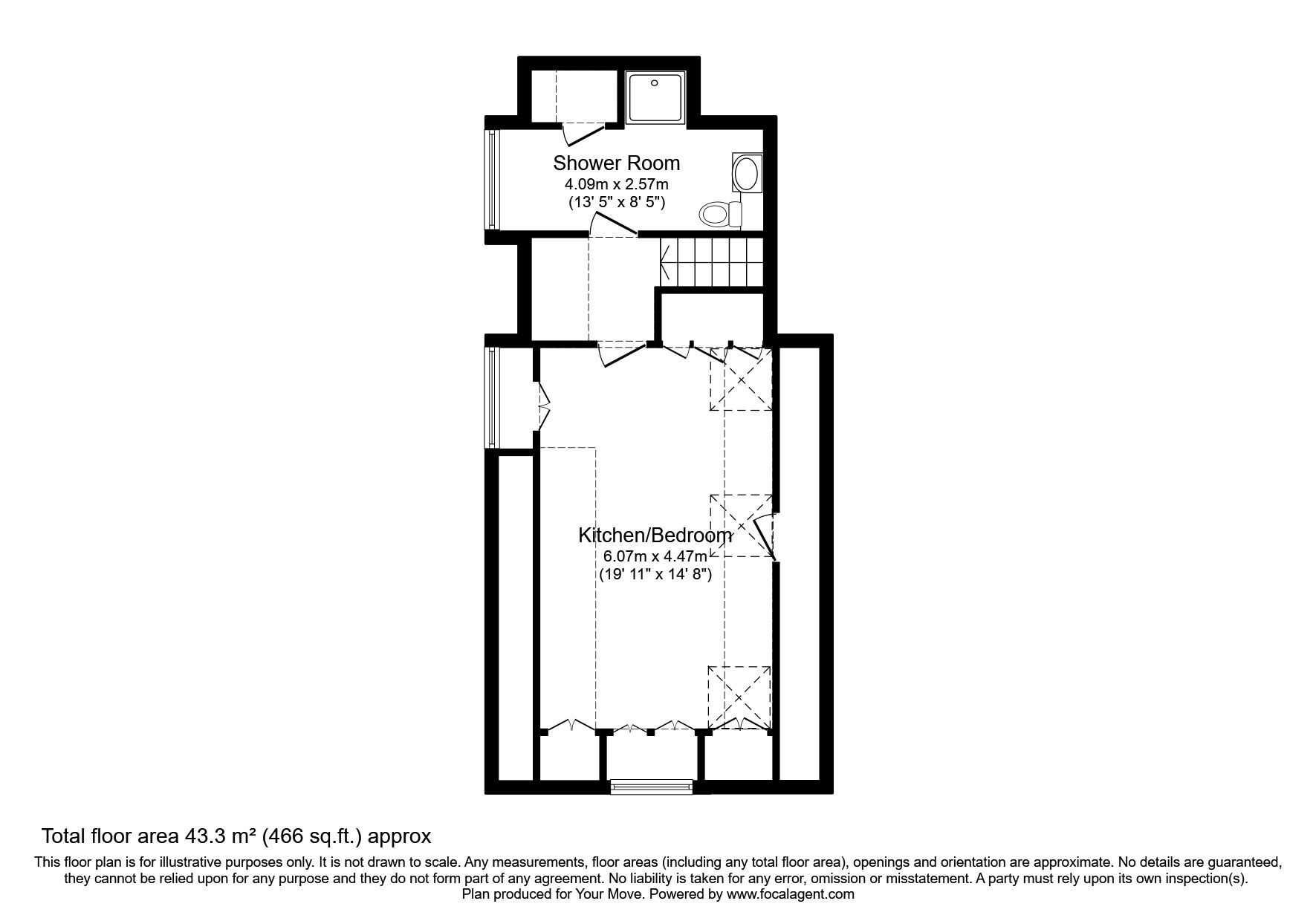 Floorplan of 2 bedroom  Flat to rent, Black Eagle Drive, Northfleet, Kent, DA11