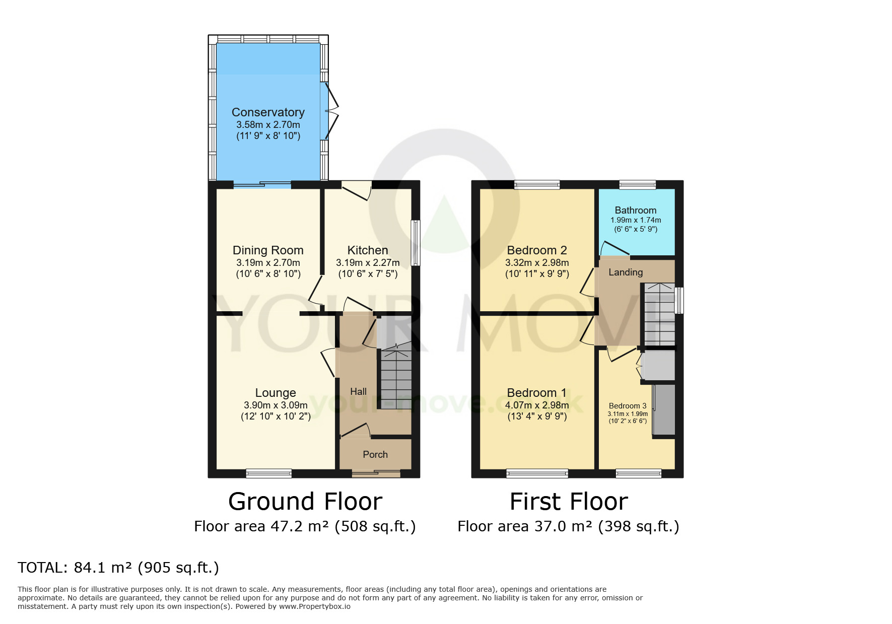 Floorplan of 3 bedroom Semi Detached House for sale, Pepper Hill, Northfleet, Kent, DA11