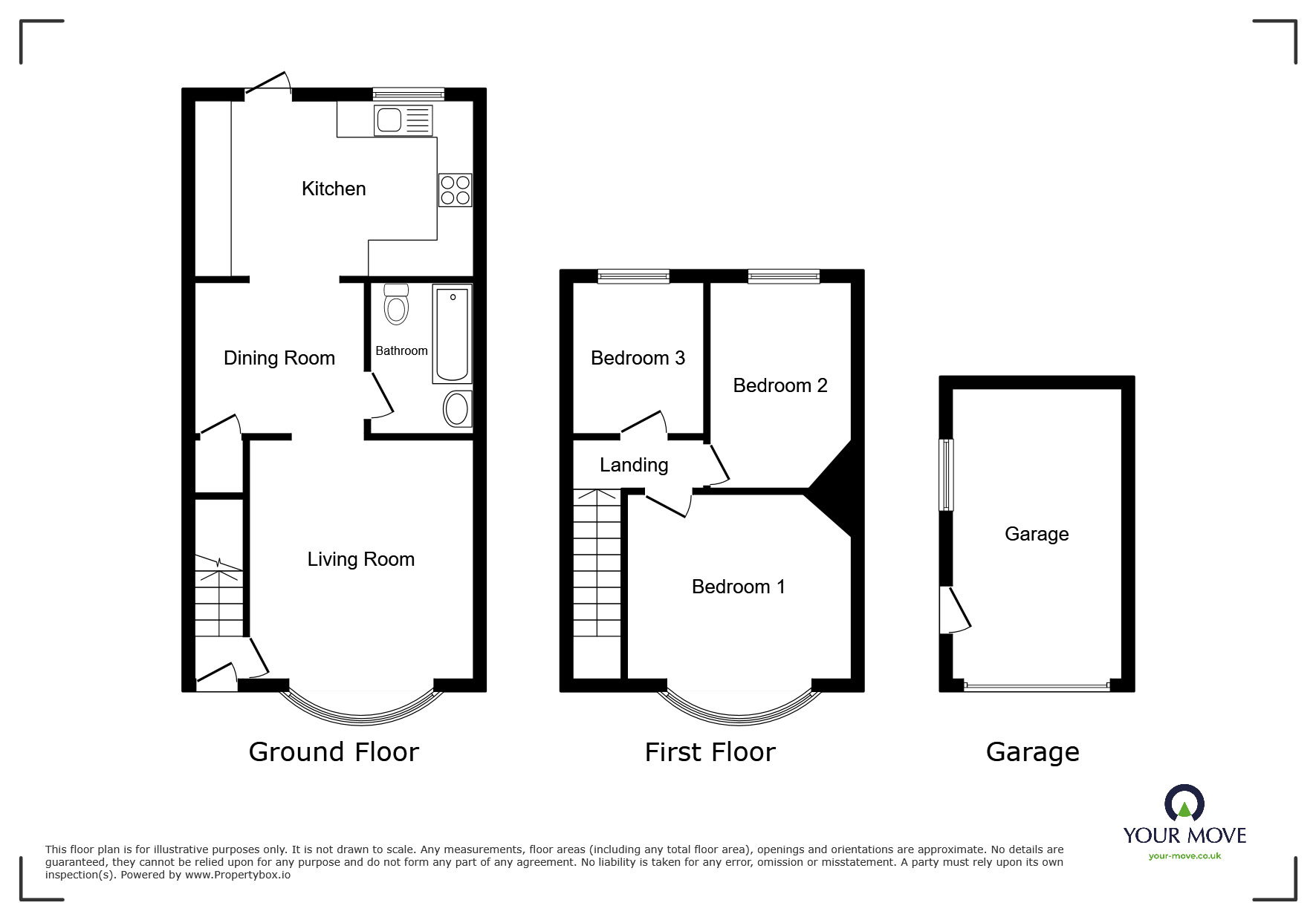 Floorplan of 3 bedroom Mid Terrace House for sale, Napier Road, Northfleet, Kent, DA11